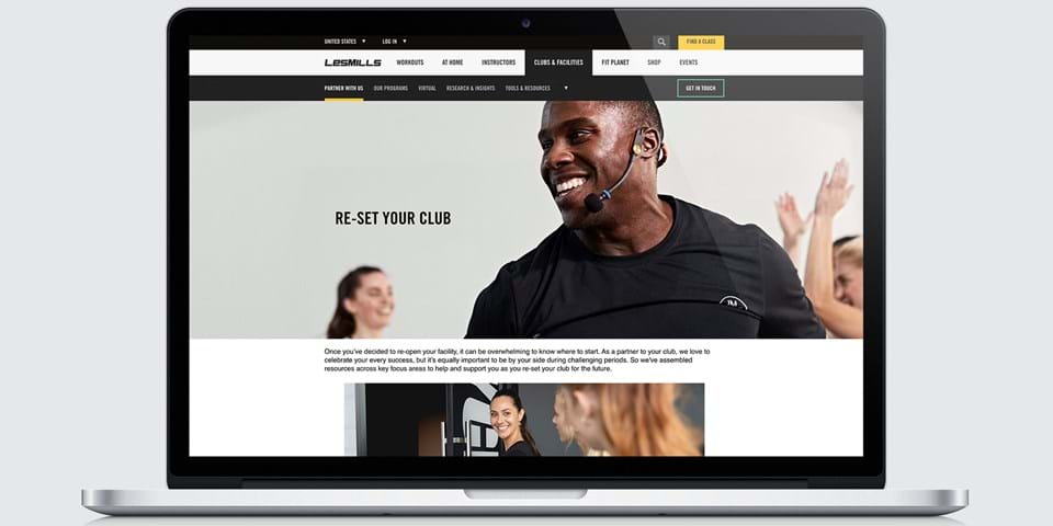 Les Mills unveils support package to kickstart industry recovery
