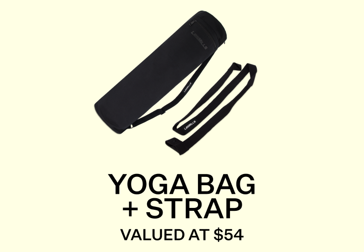 Yoga bag and strap, valued at $54USD