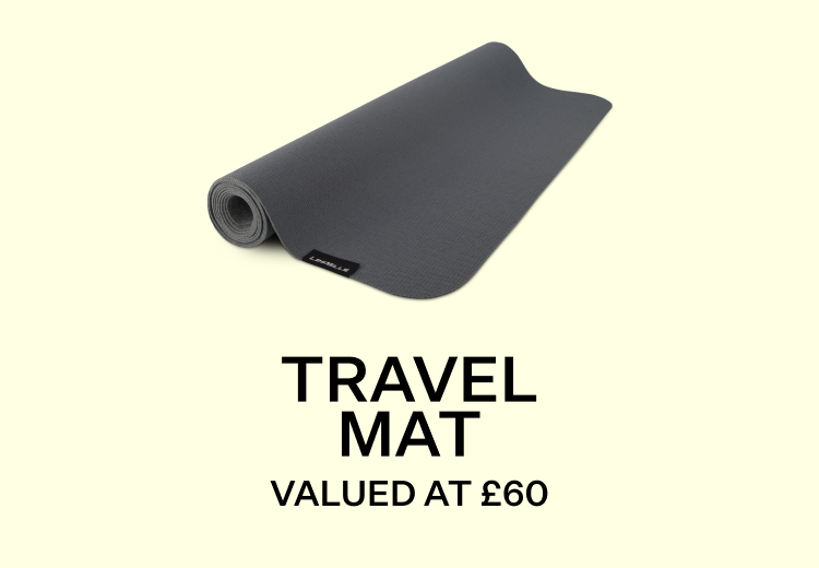 Grey yoga travel mat valued at £60
